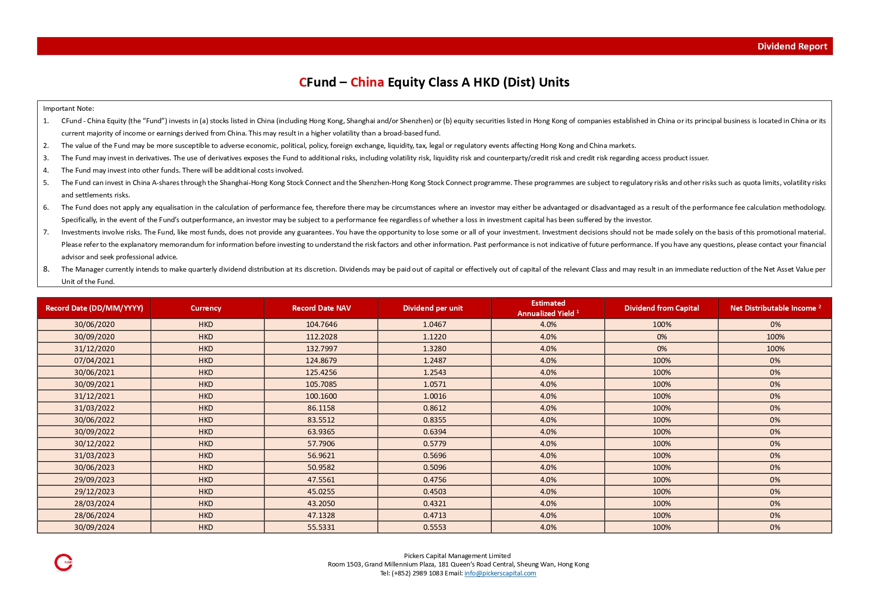 Dividend Report